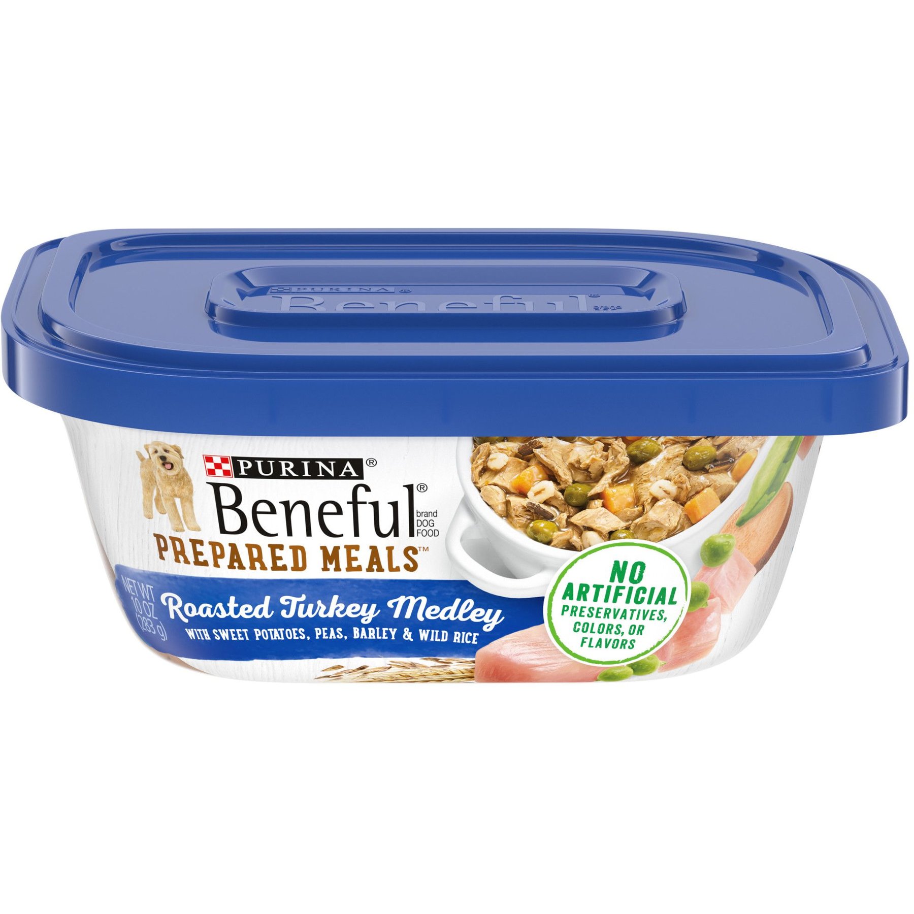 Purina Beneful Prepared Meals Roasted Turkey Medley with Wild Rice, Peas & Barley Wet Dog Food