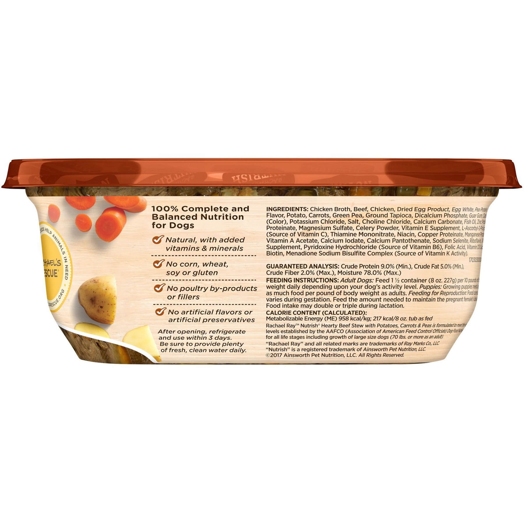 Rachael Ray Nutrish Hearty Beef Stew Grain-Free Wet Dog Food