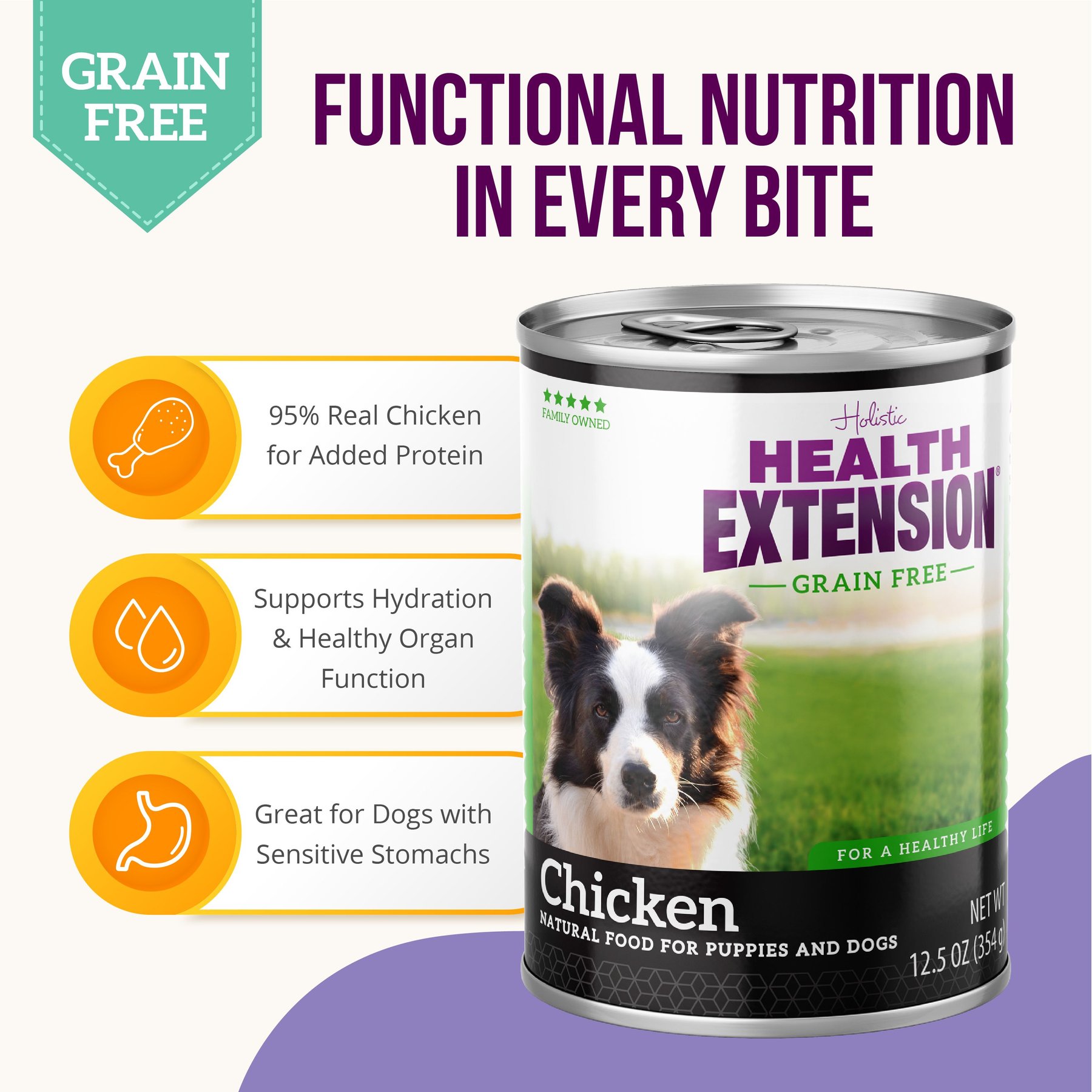 Health Extension Grain-Free Chicken Canned Dog Food