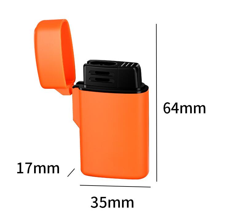 Latest Double Straight Gas Jet Lighter 6 Colors Windproof Cigar Cigarette Butane Flame Lighters Iatable Smoking Tool Accessories W260202