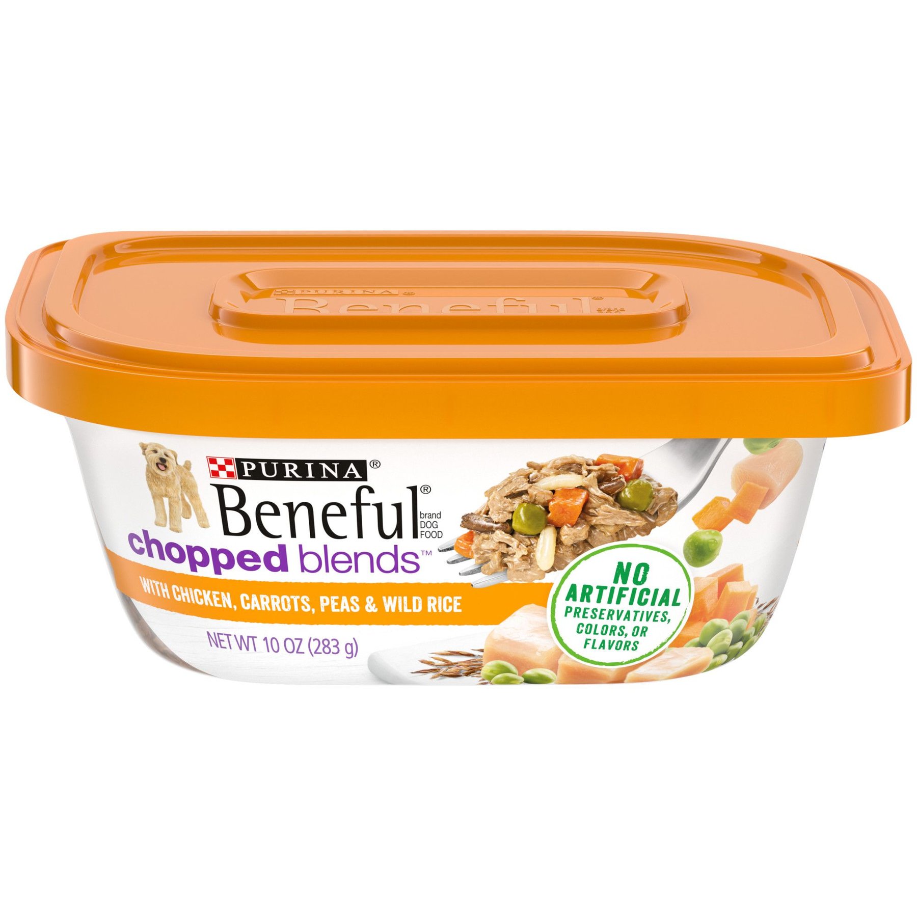 Purina Beneful Chopped Blends with Chicken, Carrots, Peas & Wild Rice Wet Dog Food