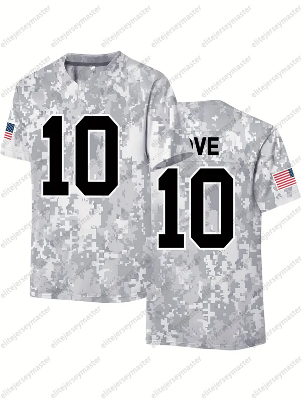 2024 Camo Salute To Service Pullover Football Jersey individuation Custom Any Name Number Football Jerseys For Men Women Youth