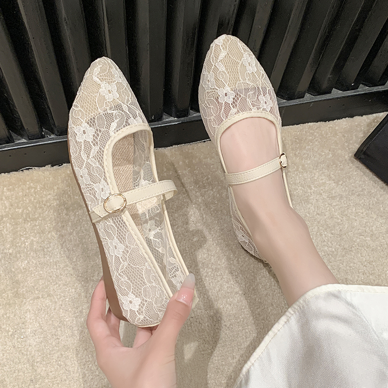 Black Silk Ballet Women - Comfortable hot Slip-on Buckle Flats for Work & Walking