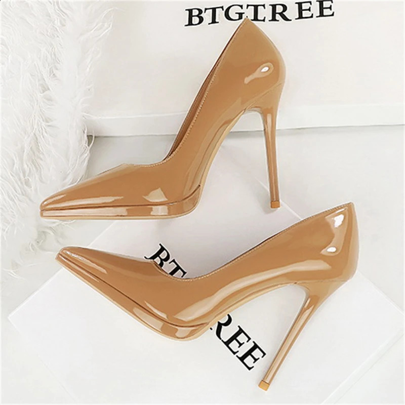BIGTREE Spring Pointed Toe Platform Pump Womens Fashion Thin Boots Elegant Banquet Womens Shoes Zapatillas De Mujer 241121