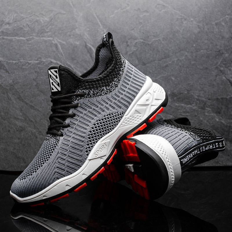 Versatile Spring Essential Mens Casual Korean Fashion Style Mesh Lightweight Running Shoes