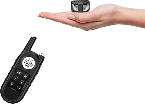 Tiniest Shock Collar, Lightest Dog Training Collar with Remote for Small Dogs 5-15lbs & Medium Large Dogs/Puppies, Waterproof, Rechargeable, 1300ft Ra
