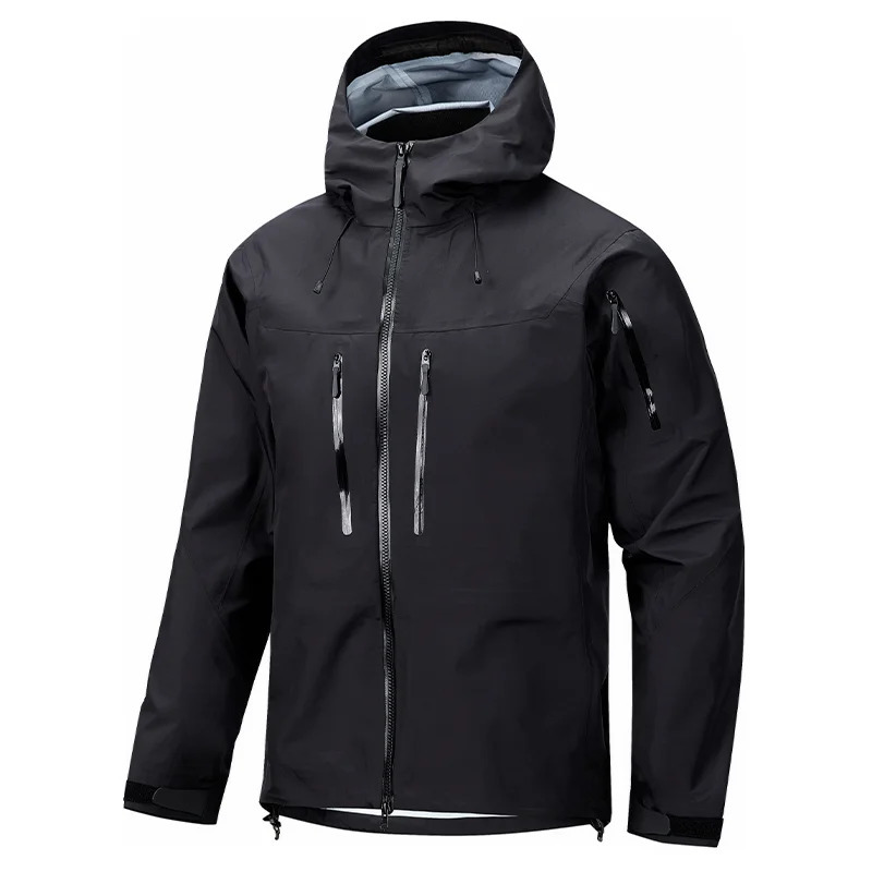 Storm jacket mens fully heat sealed hard shell storm jacket mens and womens same color three proof composite fabric 241122