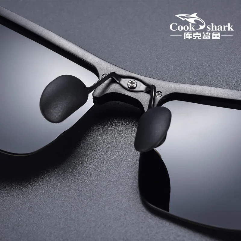 Cook Sharks aluminum magnesium sunglasses mens sunglasses HD polarized driving drivers color glasses 240407