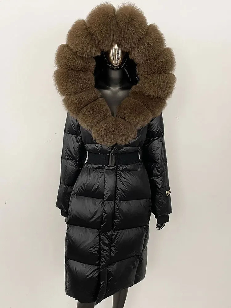 OFTBUY Winter Womens Coat Genuine Fox Fur Collar Hooded Jacket Thick Autumn Hat Detachable X White Duck Down Jacket 241121