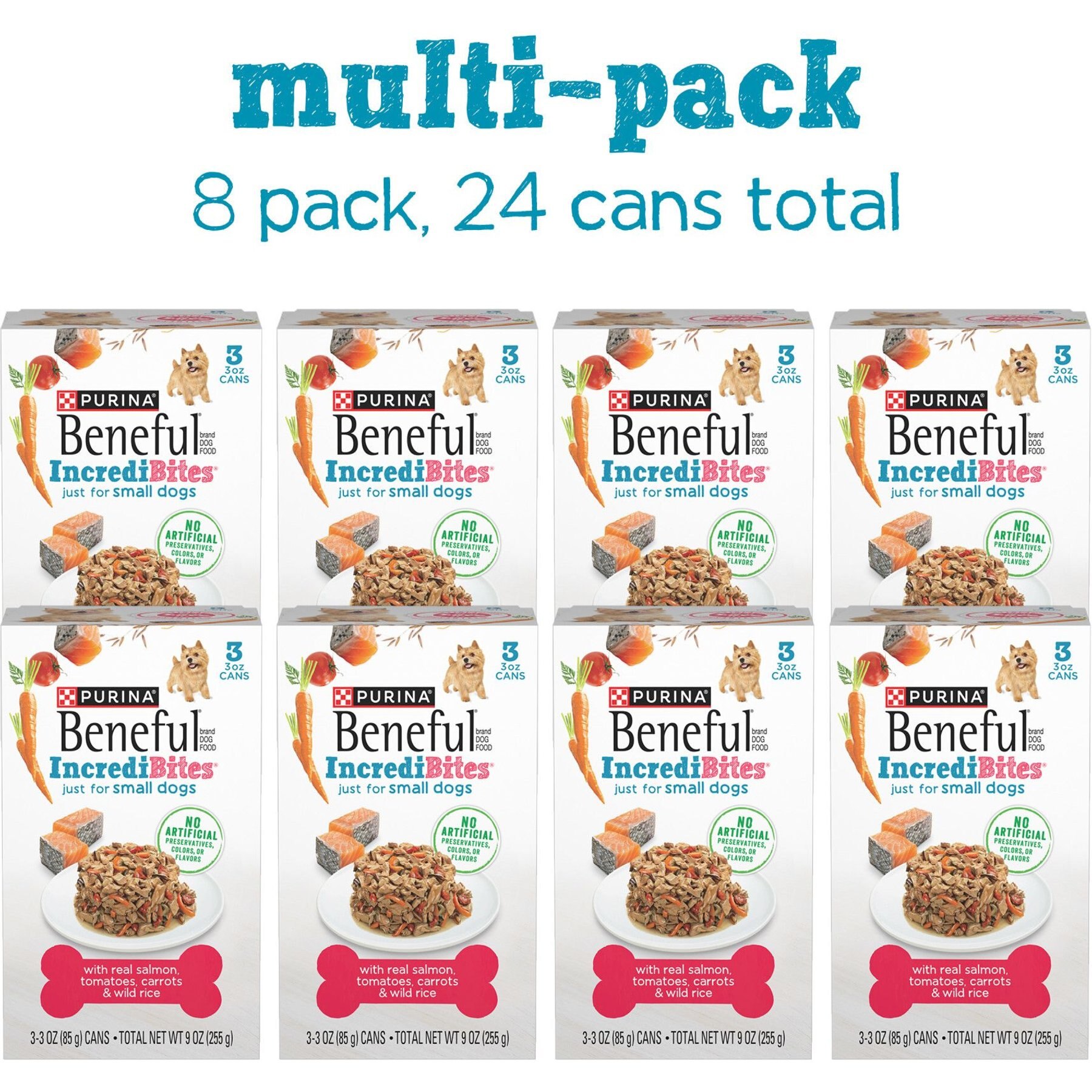 Purina Beneful IncrediBites with Real Salmon & Gravy Small Breed Wet Dog Food