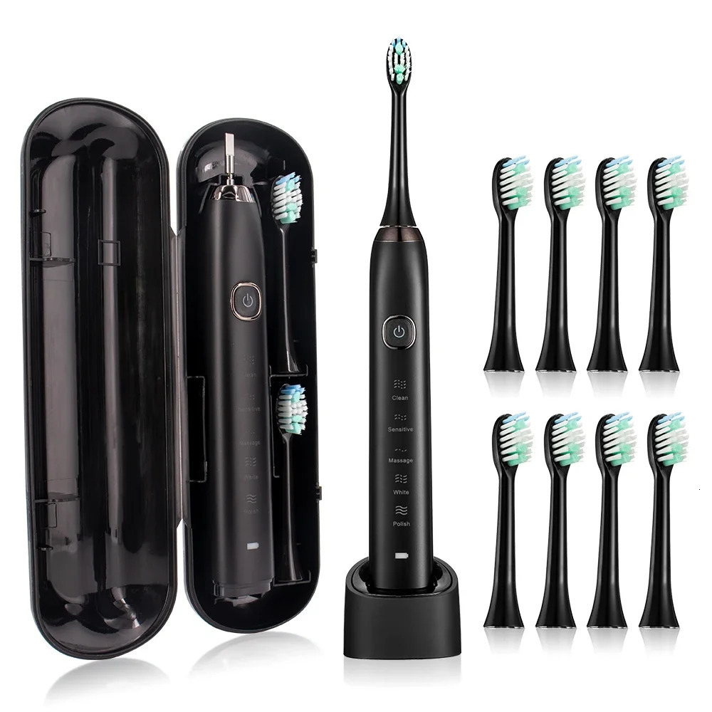 Sarmocare Ultrasonic Toothbrush Electric S100 IPX7 Waterpro Charging Sonic Childrens Tooth Brush USB Travel Case Szczoteczka 241122