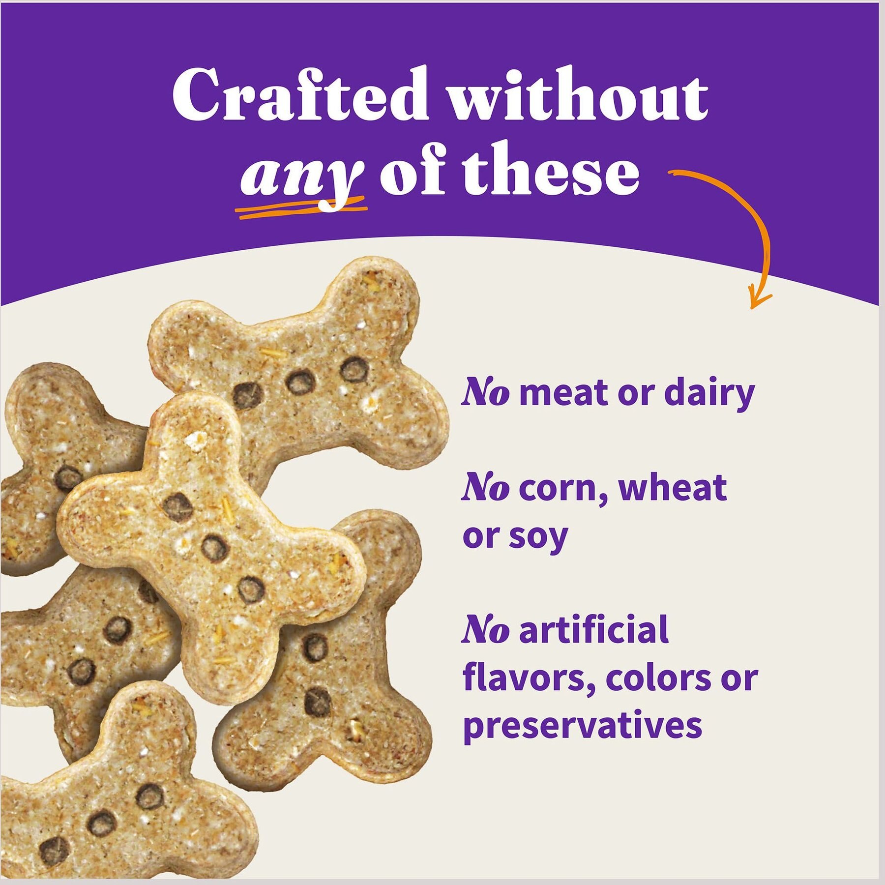 Halo Plant-Based Dog Treats with Peanut Butter & Banana Vegan Dog Treat, 8-oz bag