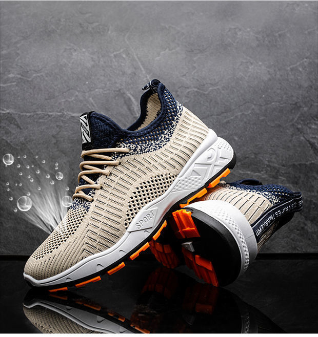 Versatile Spring Essential Mens Casual Korean Fashion Style Mesh Lightweight Running Shoes