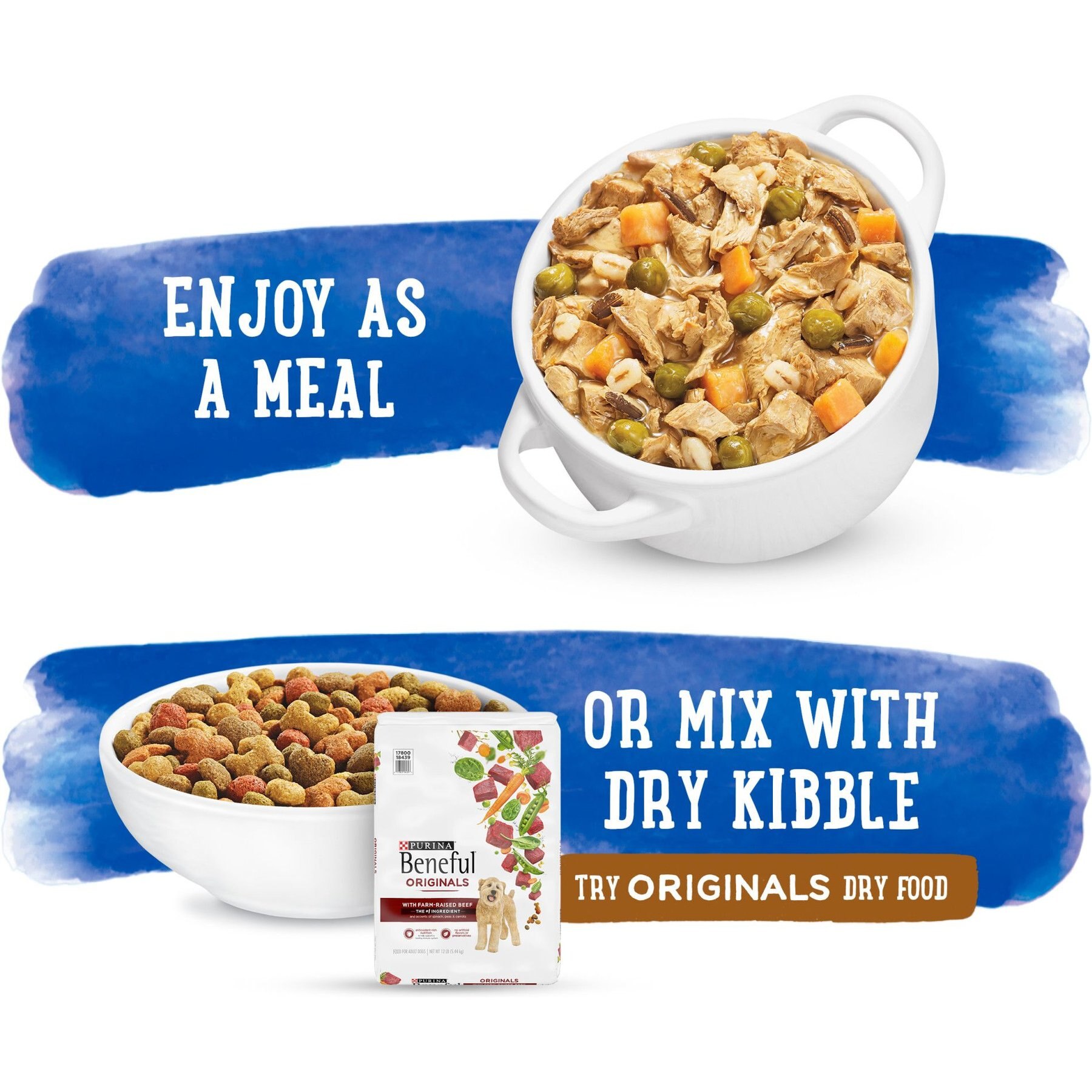 Purina Beneful Prepared Meals Roasted Turkey Medley with Wild Rice, Peas & Barley Wet Dog Food