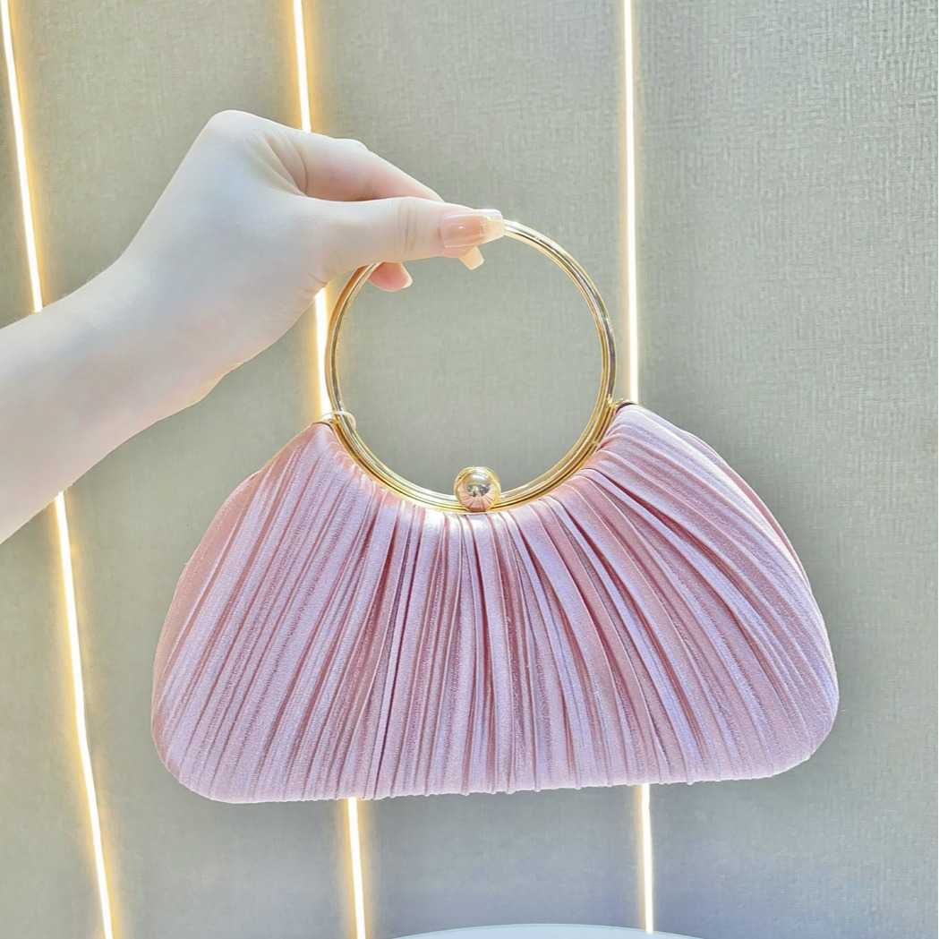 Handbag Folded Dinner Bag Small Handbag KTV Princess Celebrity Banquet Single Shoulder Diagonal Straddle Handbag 241122