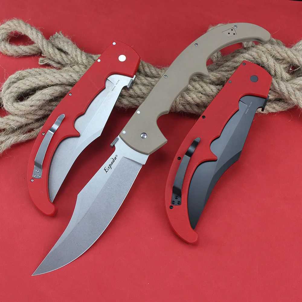 New cold Espada XL folding tactical knife AUS0A steel survival military combat knife G0 handle professional hunting knife edcW241121