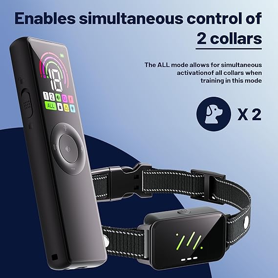 Hopaoo 4500FT-Dog Training Remote for Small Medium Large Dogs10-120lbs,Waterproof Collars,Electric Dog Collar with Adjustable Beep(1-10),Vibration,Saf