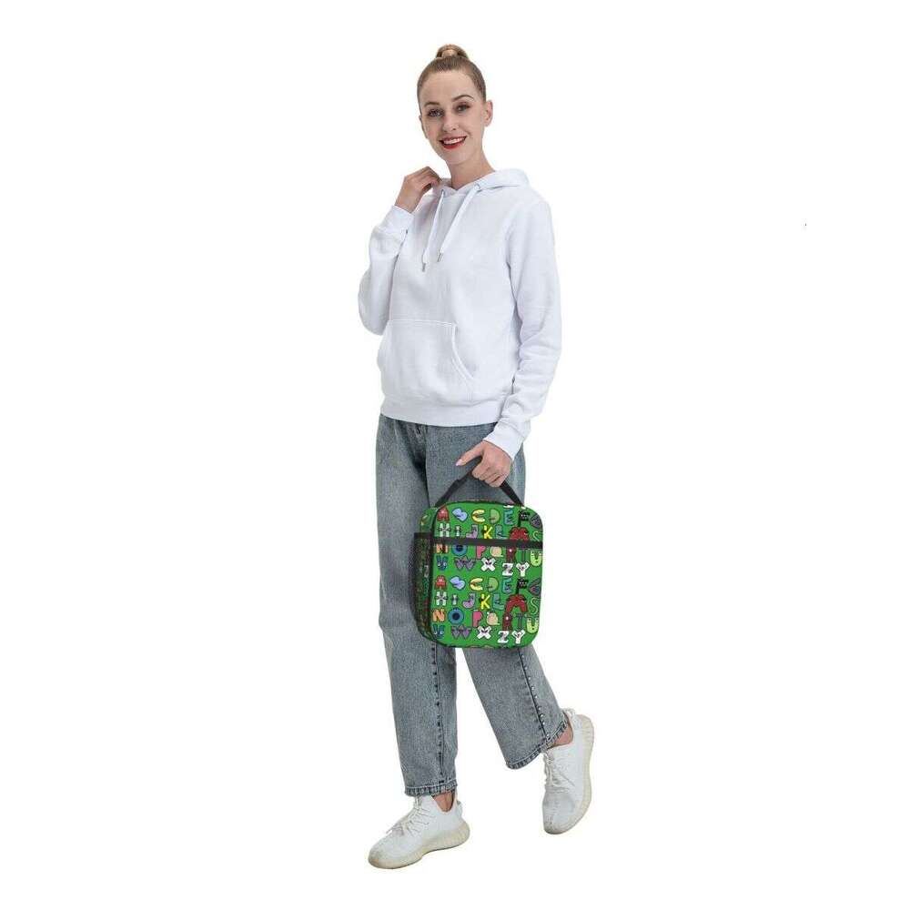 Alphabet Lore Costume For Boys Insulated Cooler Bag Container Matching Learning 26 Letters Tote Lunch Picnic