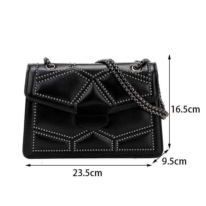 Yogodlns Vintage Chain Small Shoulder Bags For Women Flap PU Leather Fashion Small Square Crossbody Bag Designer Handbag Y250603