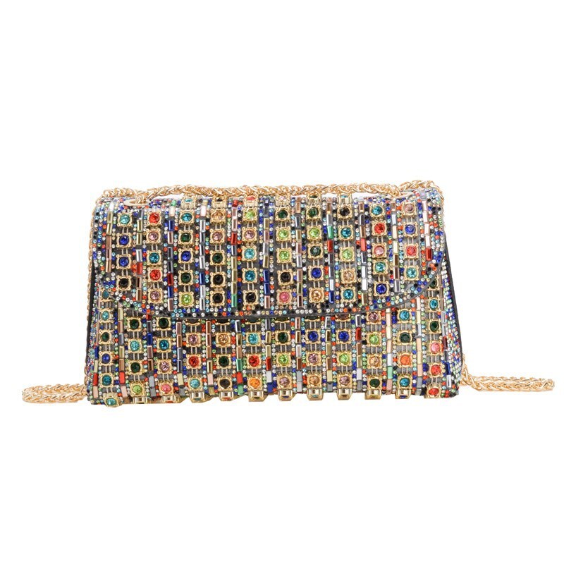 New Underarm Casual And Fashionable Rhinestone Small Niche Single Shoulder Bag, Crossbody Dinner Bag
