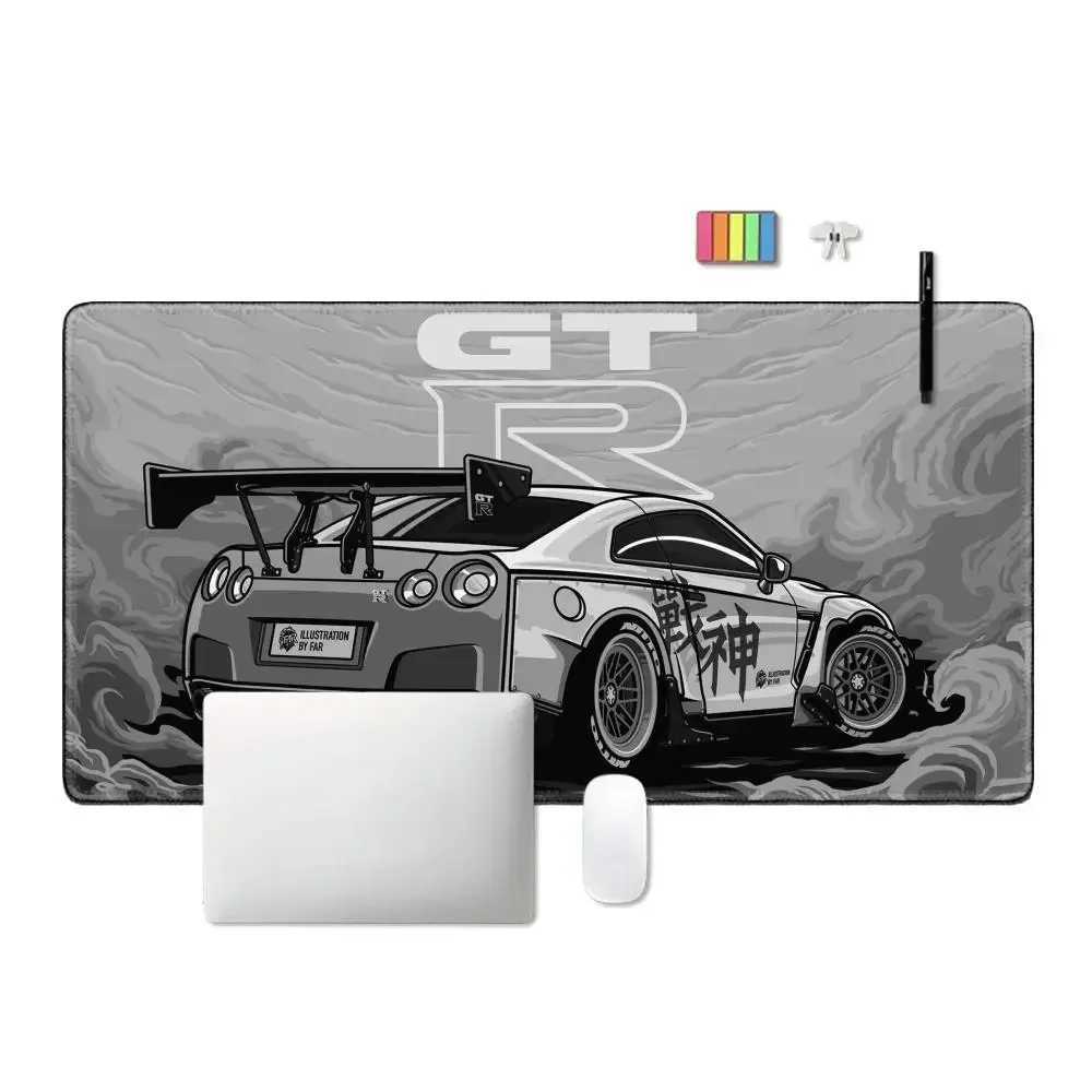 Newly arrived sports car mouse pad XXL game accessories close game keyboard desktop pad anti slip laptop big animation GTR mouse pad Y241121