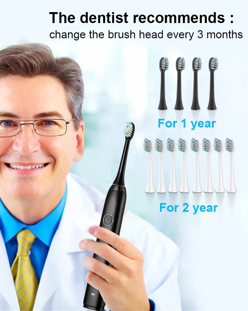 Sarmocare Ultrasonic Toothbrush Electric S100 IPX7 Waterpro Charging Sonic Childrens Tooth Brush USB Travel Case Szczoteczka 241122