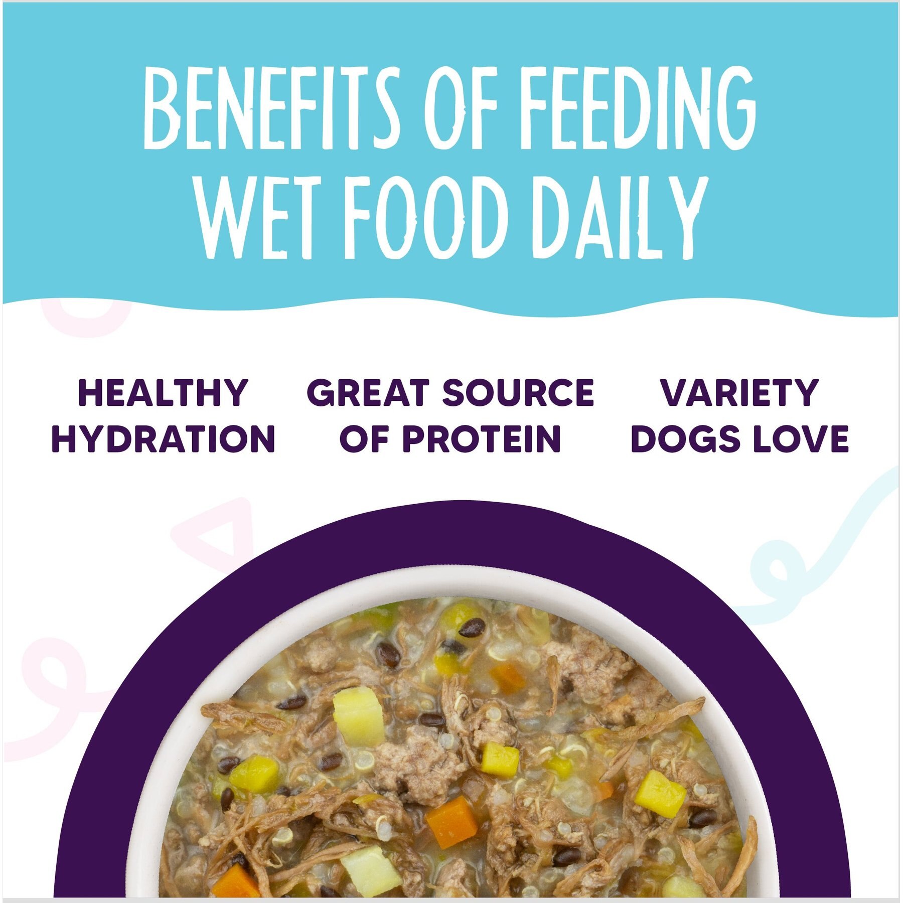 Weruva Meals 'n More Natural Wet Dog Food, Steak Frites Dinner Plus Skin & Coat Health, 3.5-oz cup, 12 count