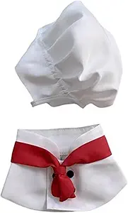 1 Set White Small Dogs Hat Photography Prop Funny Chef Style Headwear Pet Accessories Dog Hats