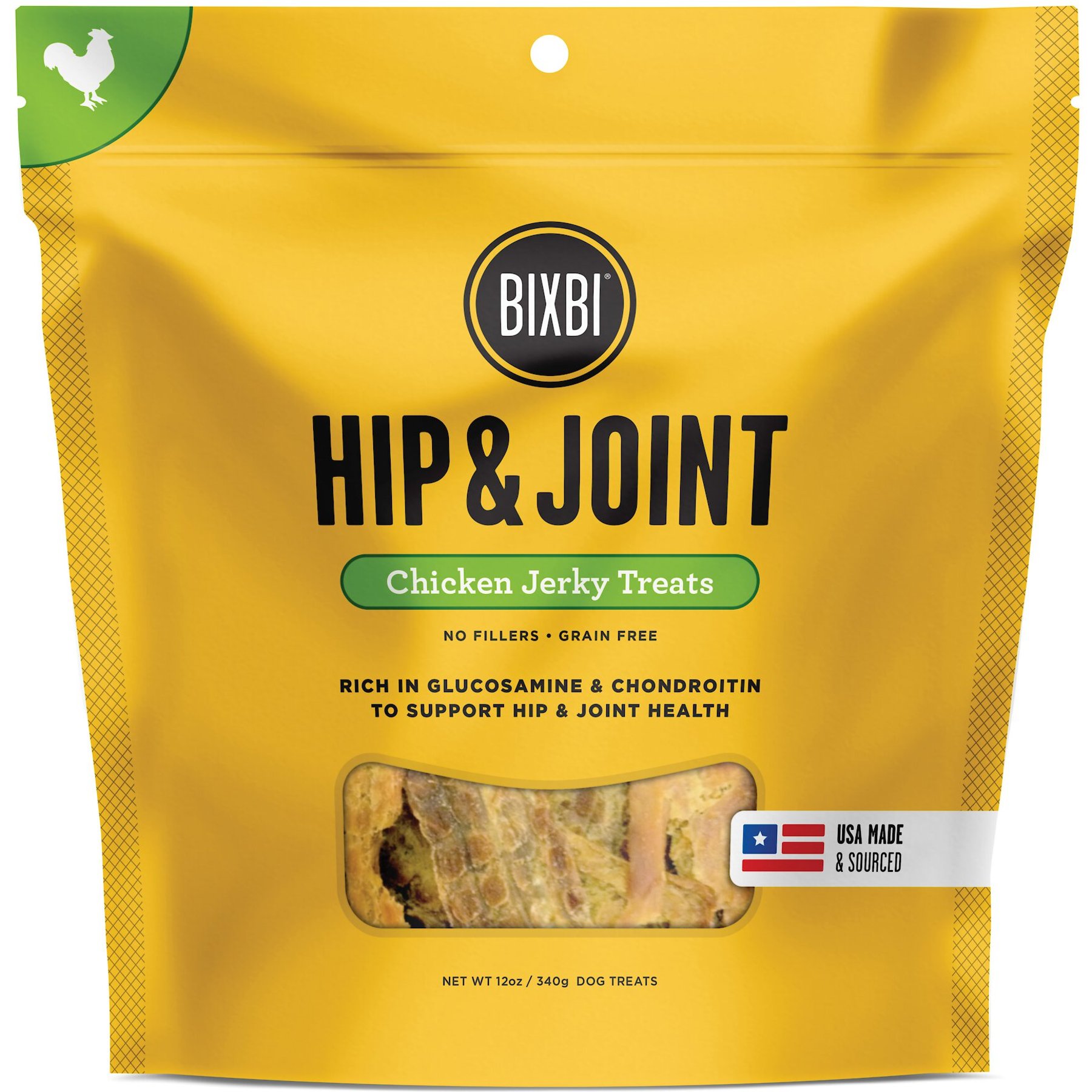 BIXBI Hip & Joint Chicken Jerky Dog Treats