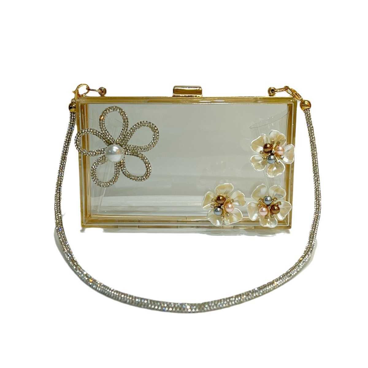 new diamond studded handbag urban minimalist wedding banquet handbag single shoulder crossbody dinner bag