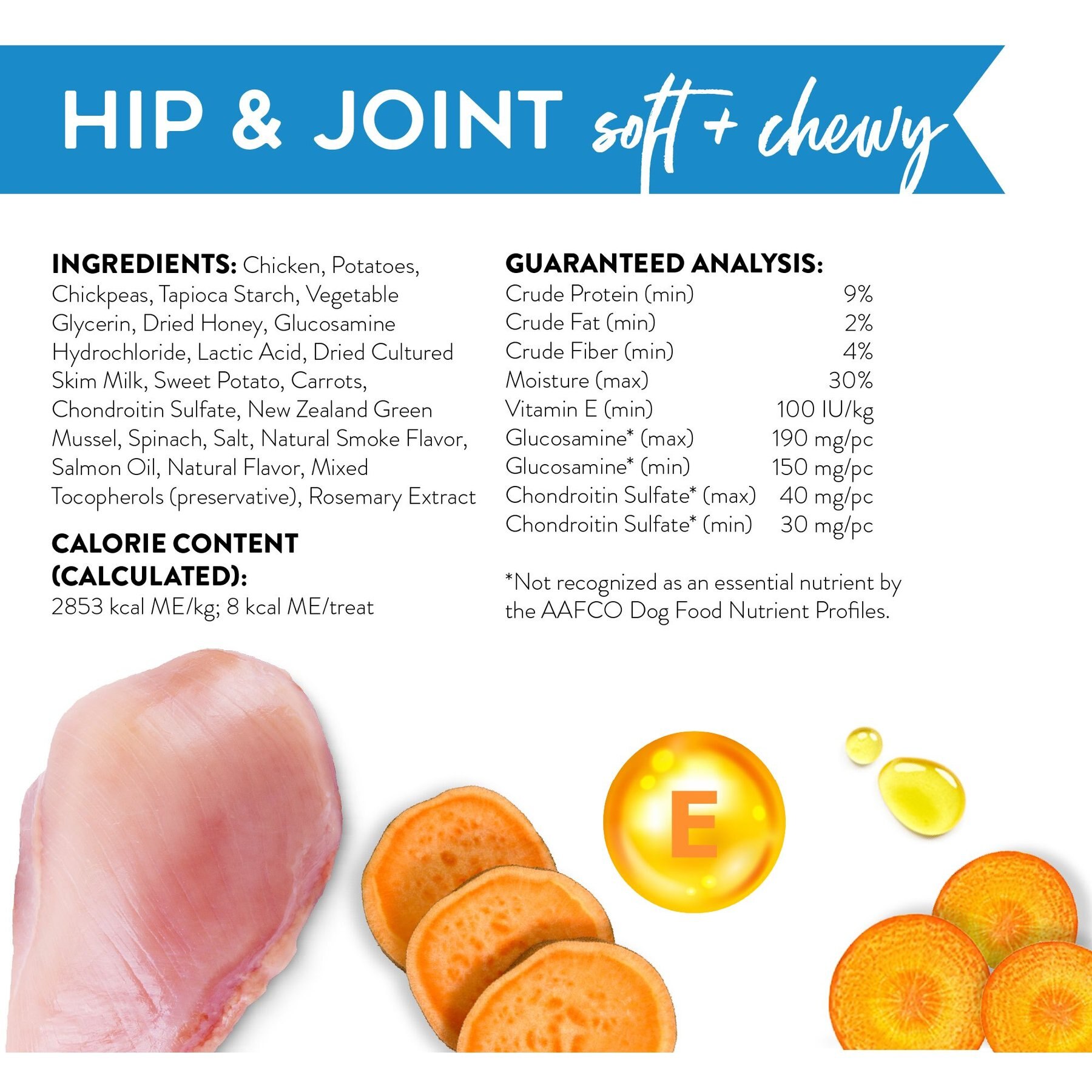 Dogswell Hip & Joint Chicken Soft & Chewy Dog Treats, 14-oz bag