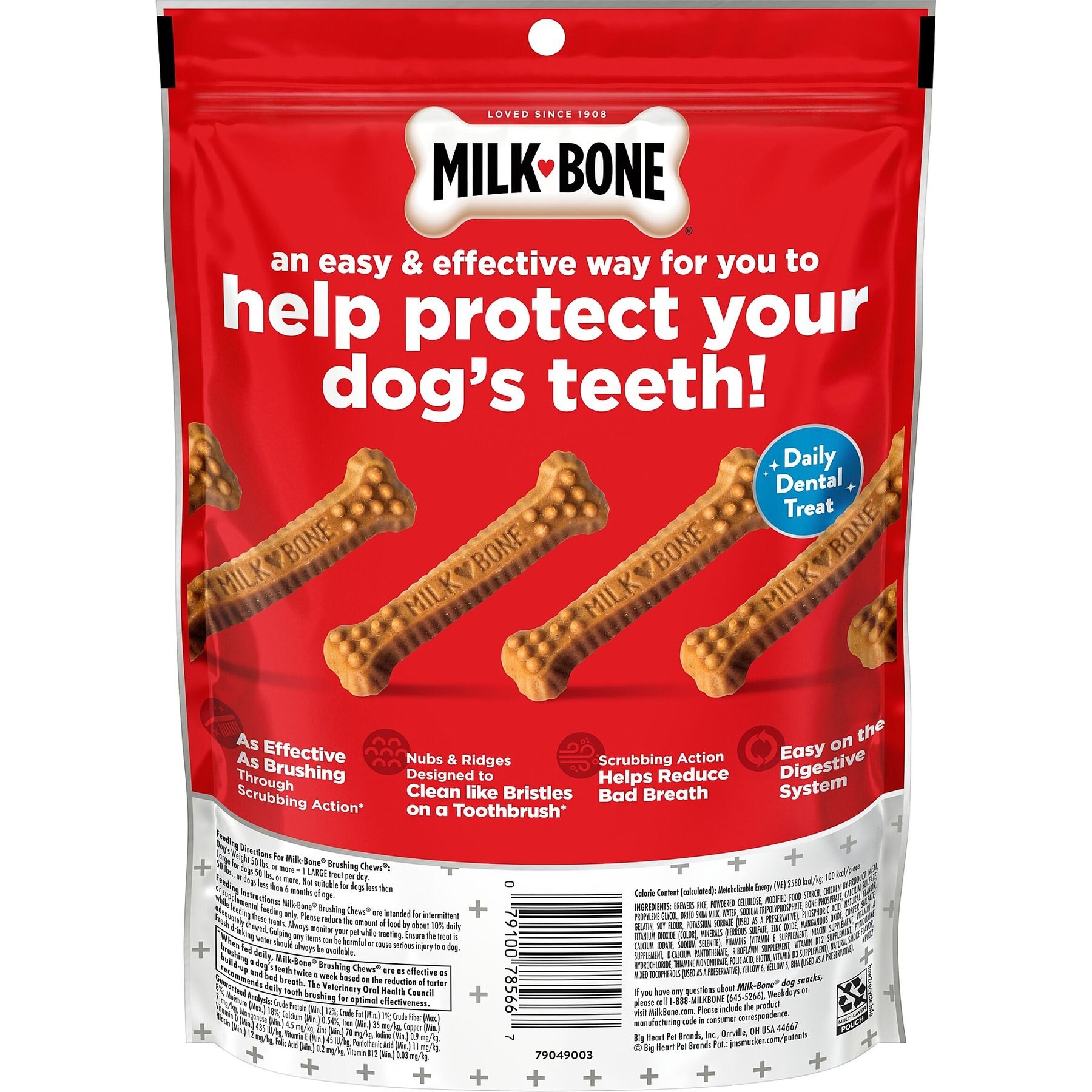 Milk-Bone Original Brushing Chews Daily Dental Dog Treats
