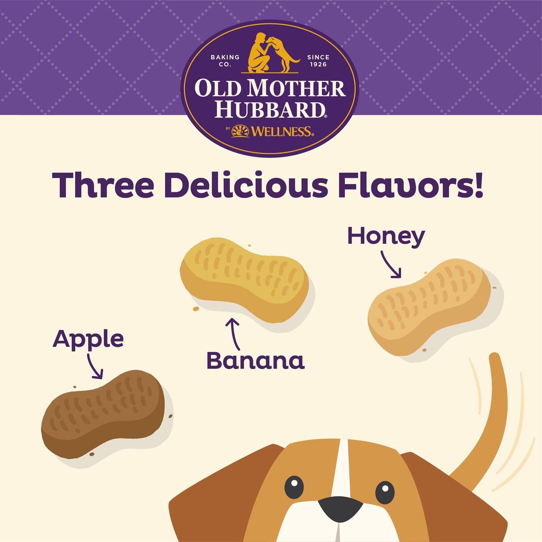 Old Mother Hubbard by Wellness P-Nutty Assorted Mix Natural Small Oven-Baked Biscuits Dog Treats