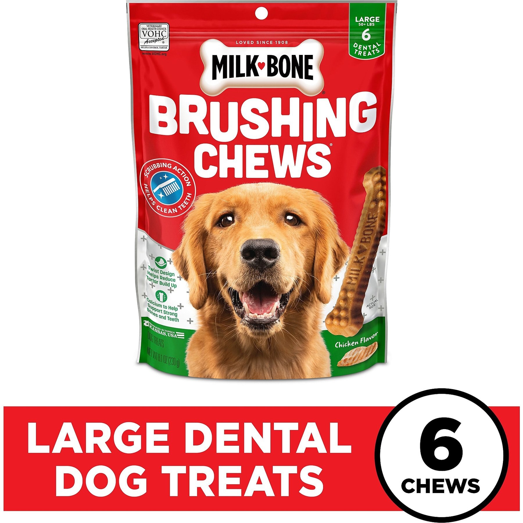 Milk-Bone Original Brushing Chews Daily Dental Dog Treats