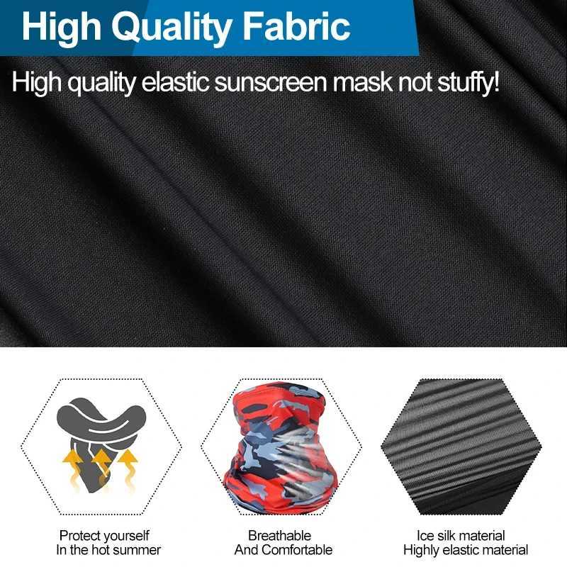 1PCS Cycling Face Mask Headscarf Scarf Neck Breathable Multifunctional UV Protection Outdoor Fishing Hiking Bandana Head BandXJ241122