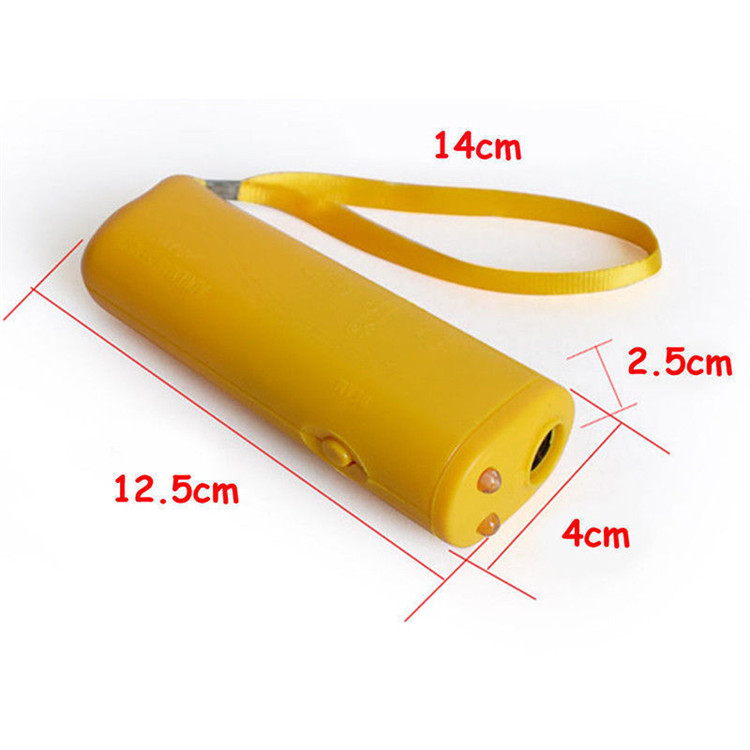 FREE SAMPLE Hot Pet 3 in 1 Anti Bark Stop Barking Trainer Devices Training LED Ultrasonic Handheld Dog Repellent
