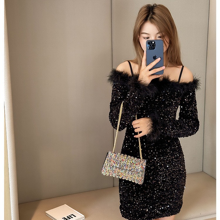New Underarm Casual And Fashionable Rhinestone Small Niche Single Shoulder Bag, Crossbody Dinner Bag