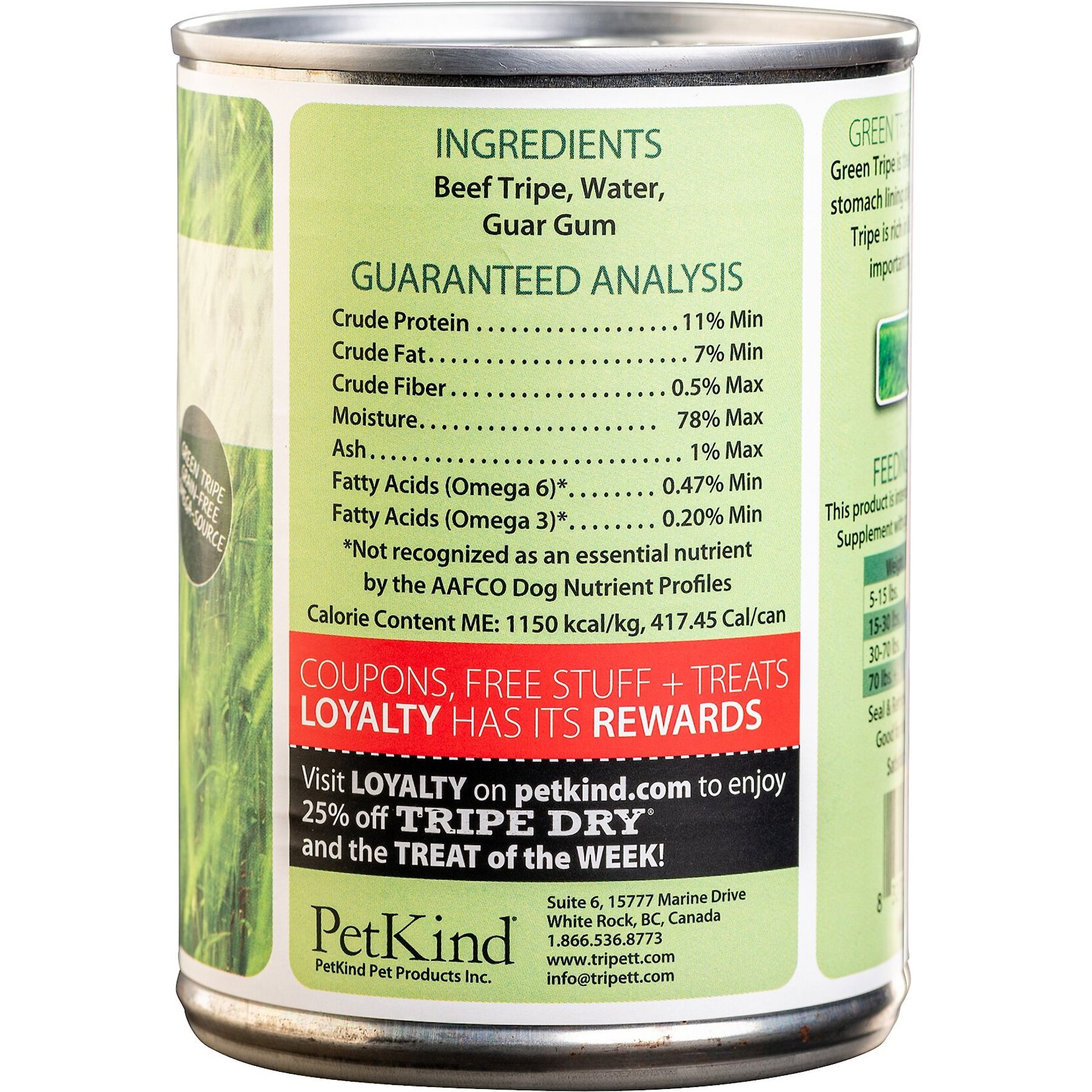 PetKind Tripett Original Formula Green Beef Tripe Grain-Free Canned Dog Food