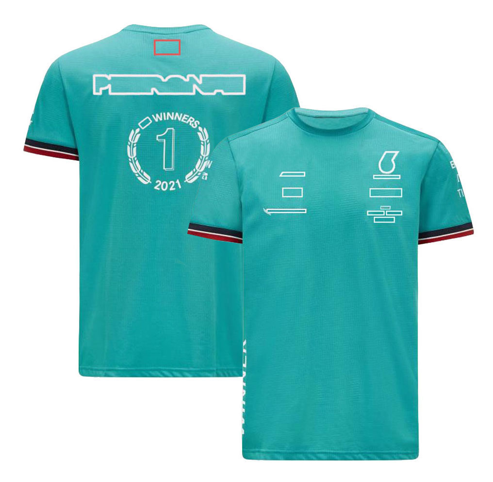 F1 World Champions T-shirt Formula 1 Team Racing Winner T-shirts Summer Breathable Driver Fans T-Shirt Men's Jersey Plus Size Custom free s