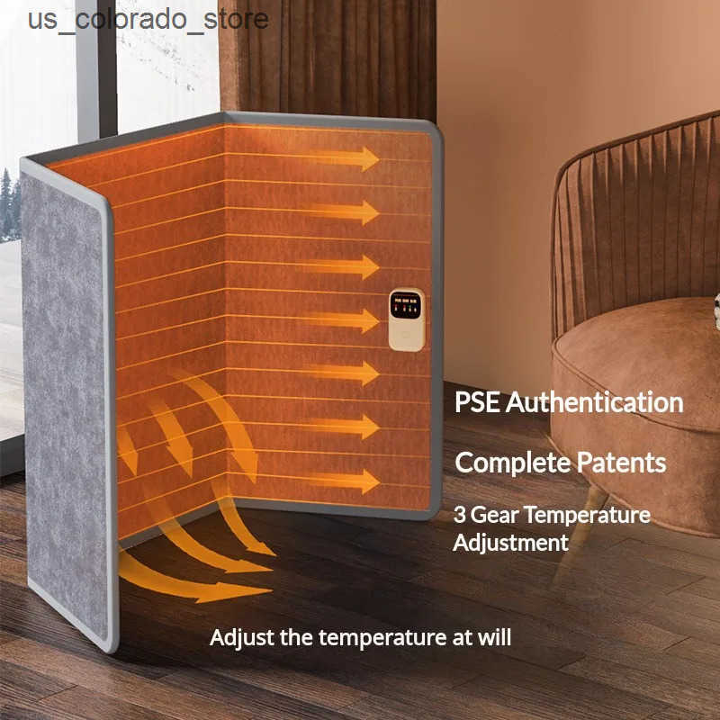 Space Heaters Portable Electric Space Heater with 3 Heating Settings Foldable Overheating Protection for Legs Ankles Feet Home Office Desk L240910