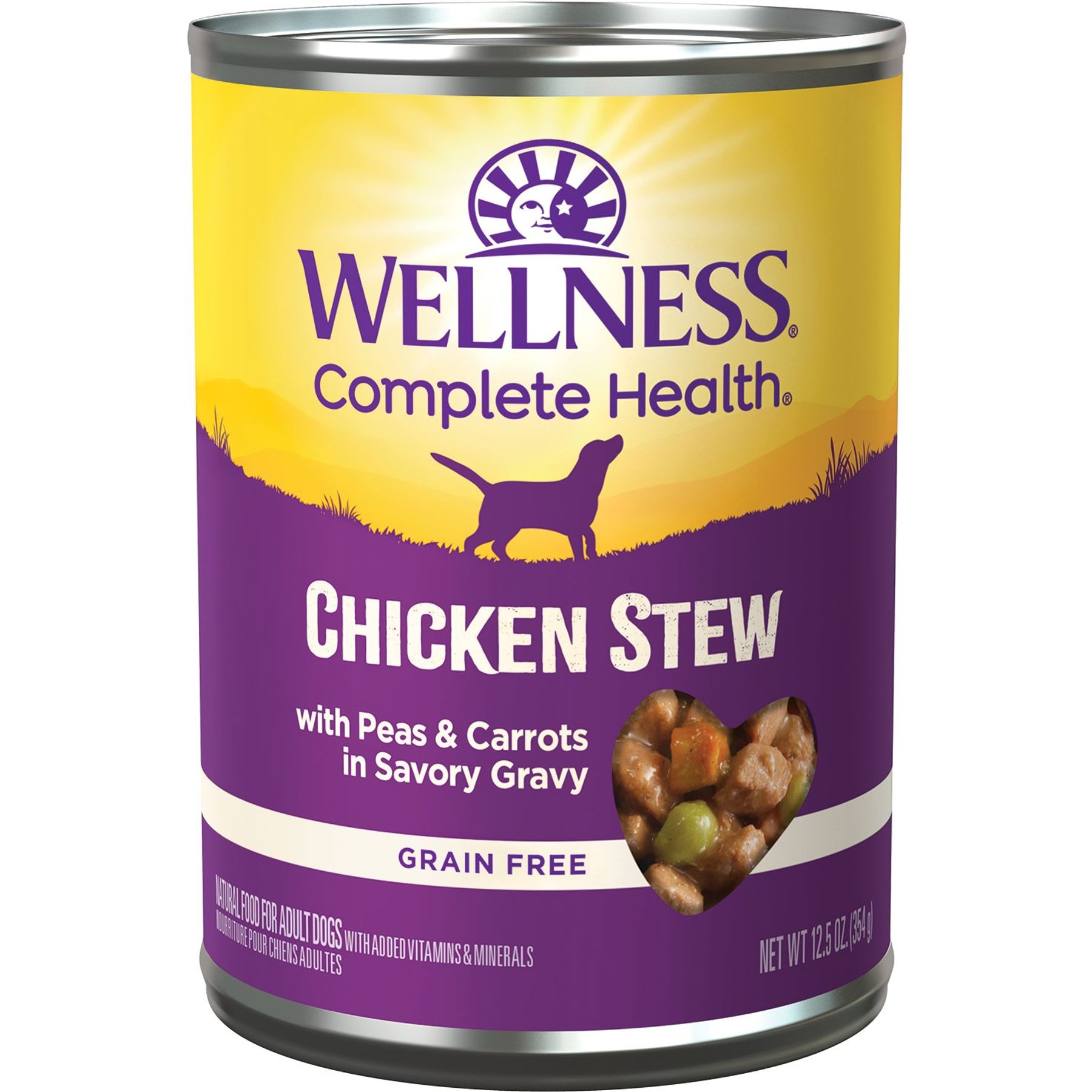 Wellness Chicken Stew with Peas & Carrots Grain-Free Natural Canned Dog Food