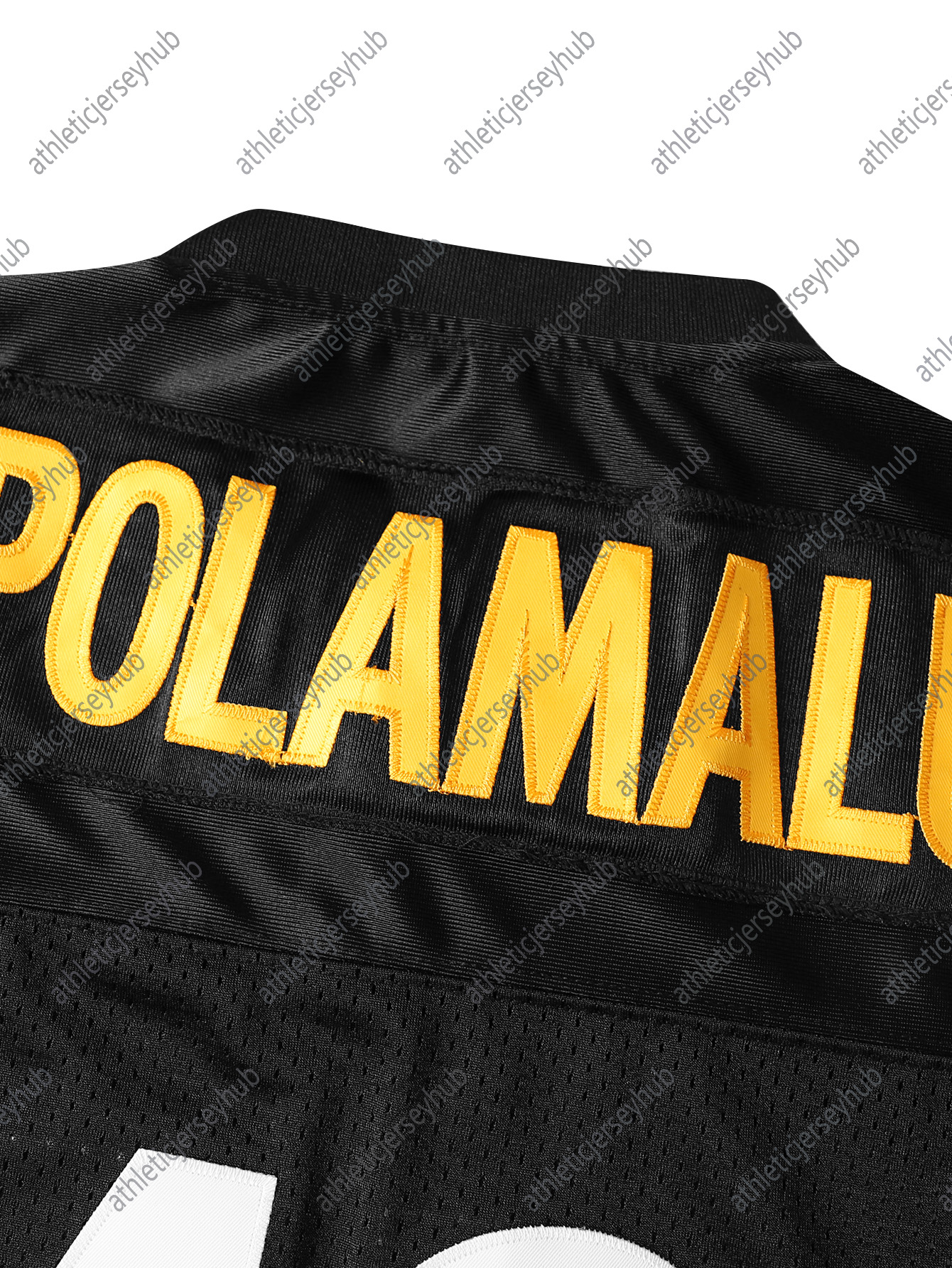 36 Betts 43 Plolamalu Men's Football Jerseys Black Gold Mesh Embroidery Short Sleeve for athletic Jersey