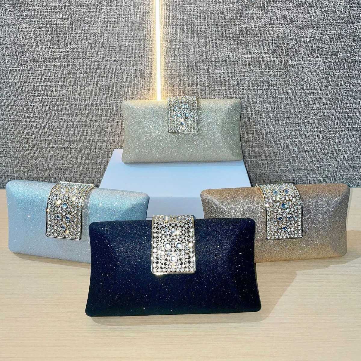 trendy highend socialite texture rhinestone bag for womens evening dress banquet handheld bag with diamond inlay handheld banquet bag cheongsam bag 24