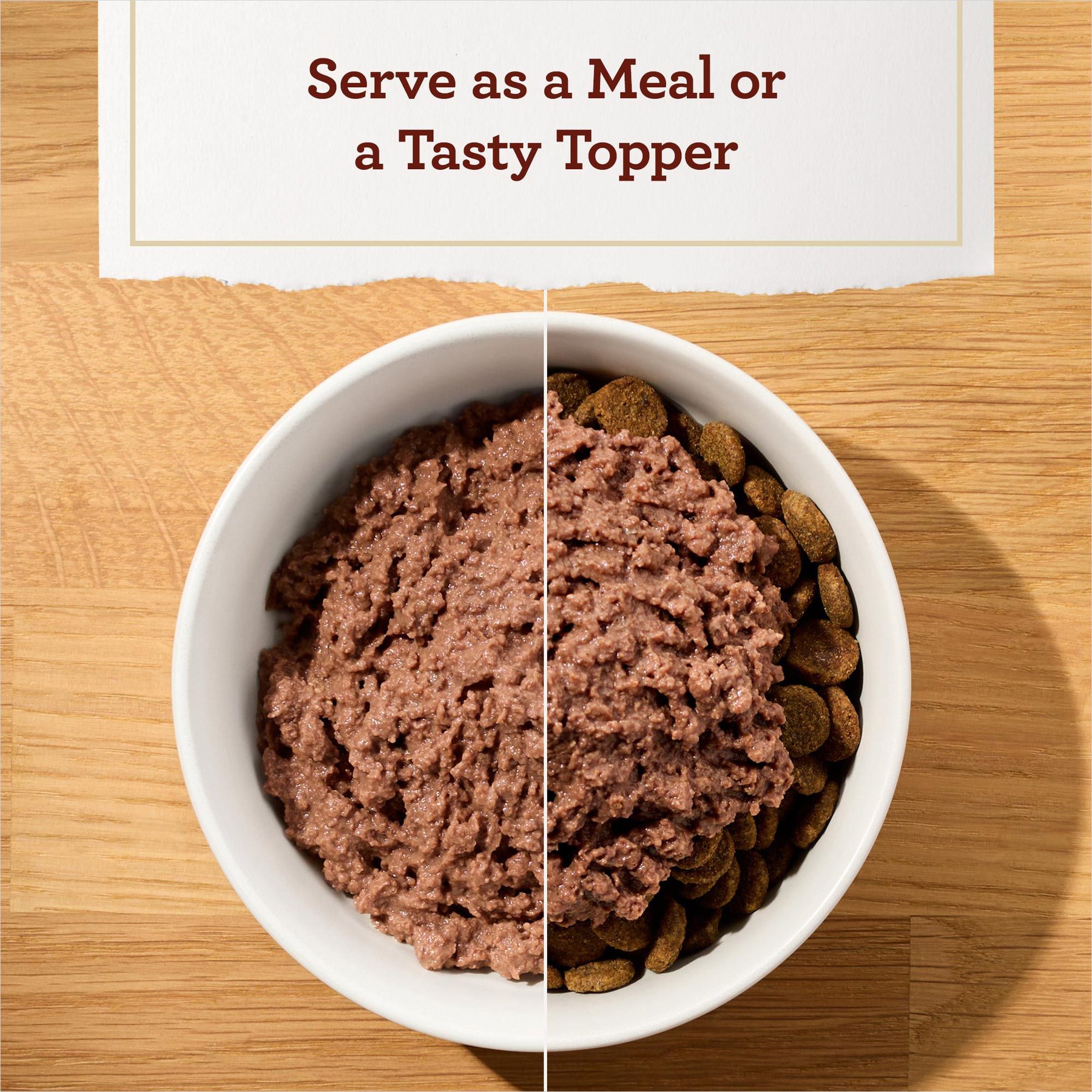 True Acre Foods Porterhouse Flavor Tender Loaf in Gravy, Wet Dog Food, 3.5-oz cup, case of 12