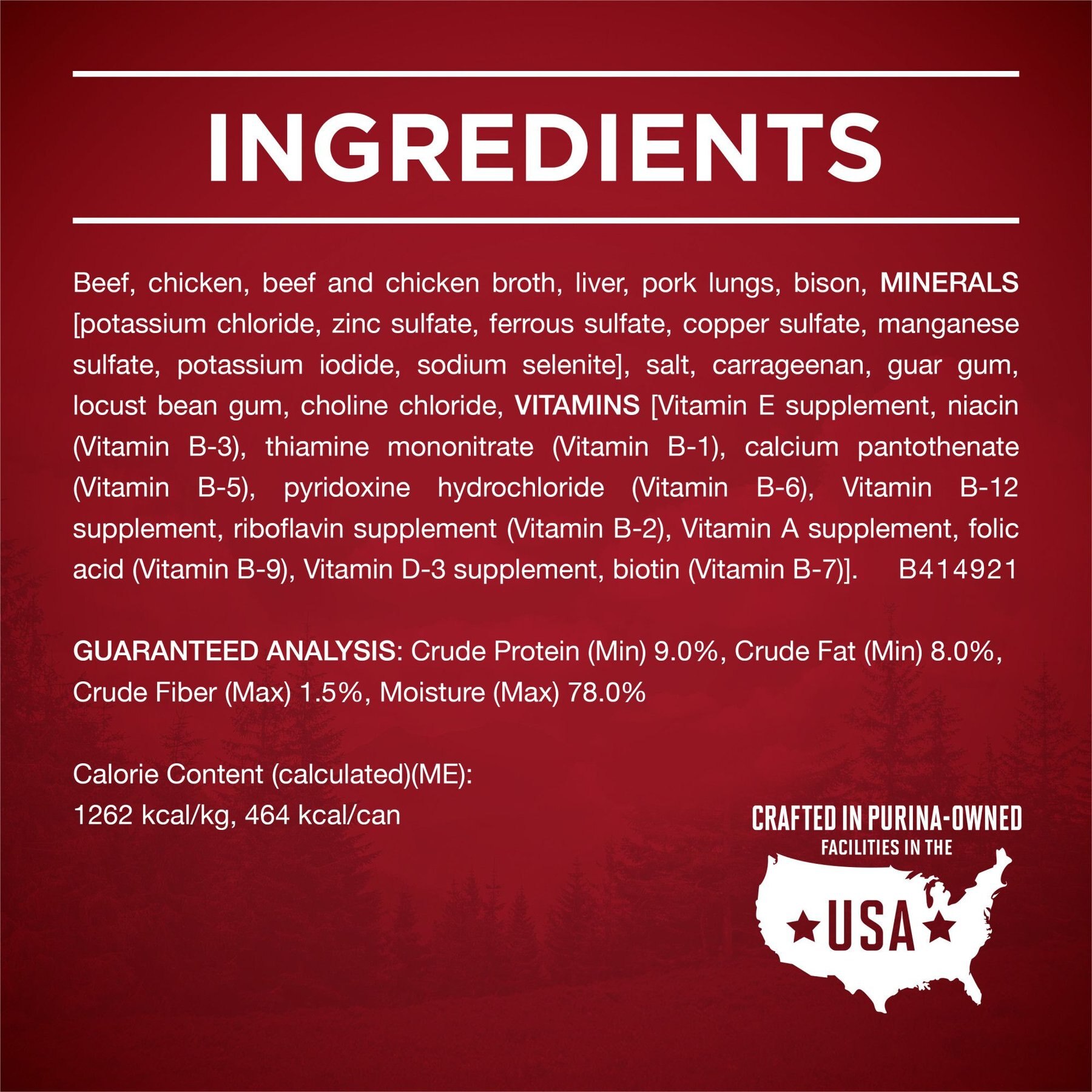 Purina ONE SmartBlend True Instinct Classic Ground Real Beef & Bison Grain-Free Wet Dog Food, 13-oz can, case of 12