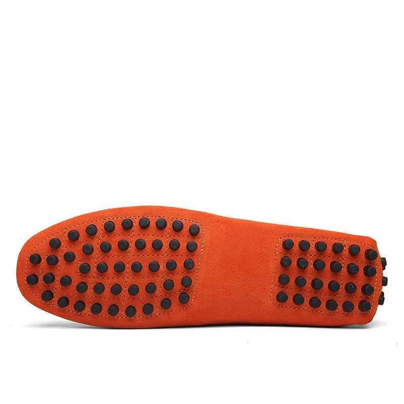 38-50 Mens Shoes Casual Shoes Womens Shoes Genuine Leather Men Loafers Slip Men Flats M Driving Shoes Y250312