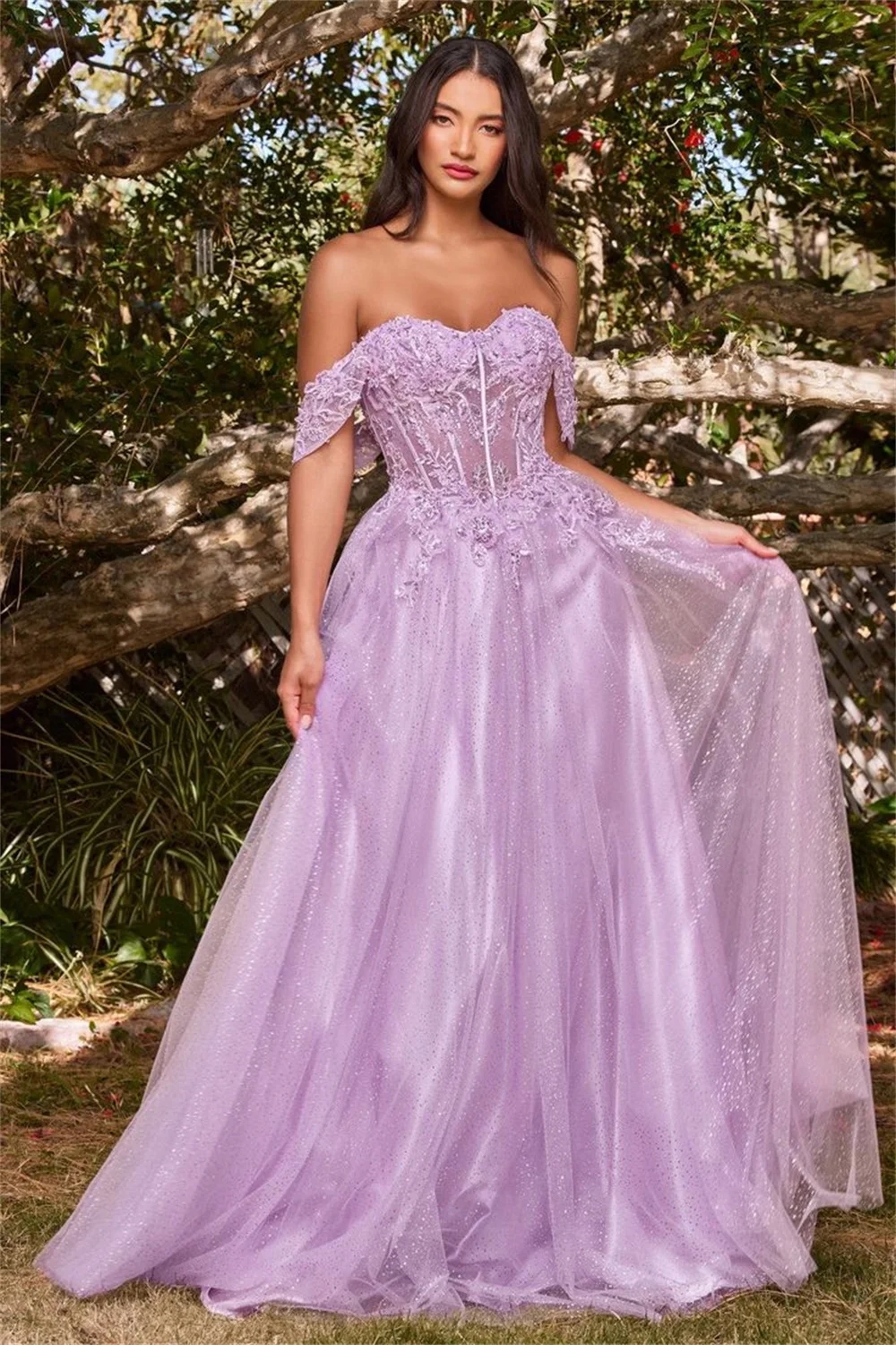 Sweet Dark Red A-line Prom Dress 2024 Off Shoulder Shiny Lace Appliques Embroid Side Split Formal Birthday Evening Gala Gowns Robe De Soiree