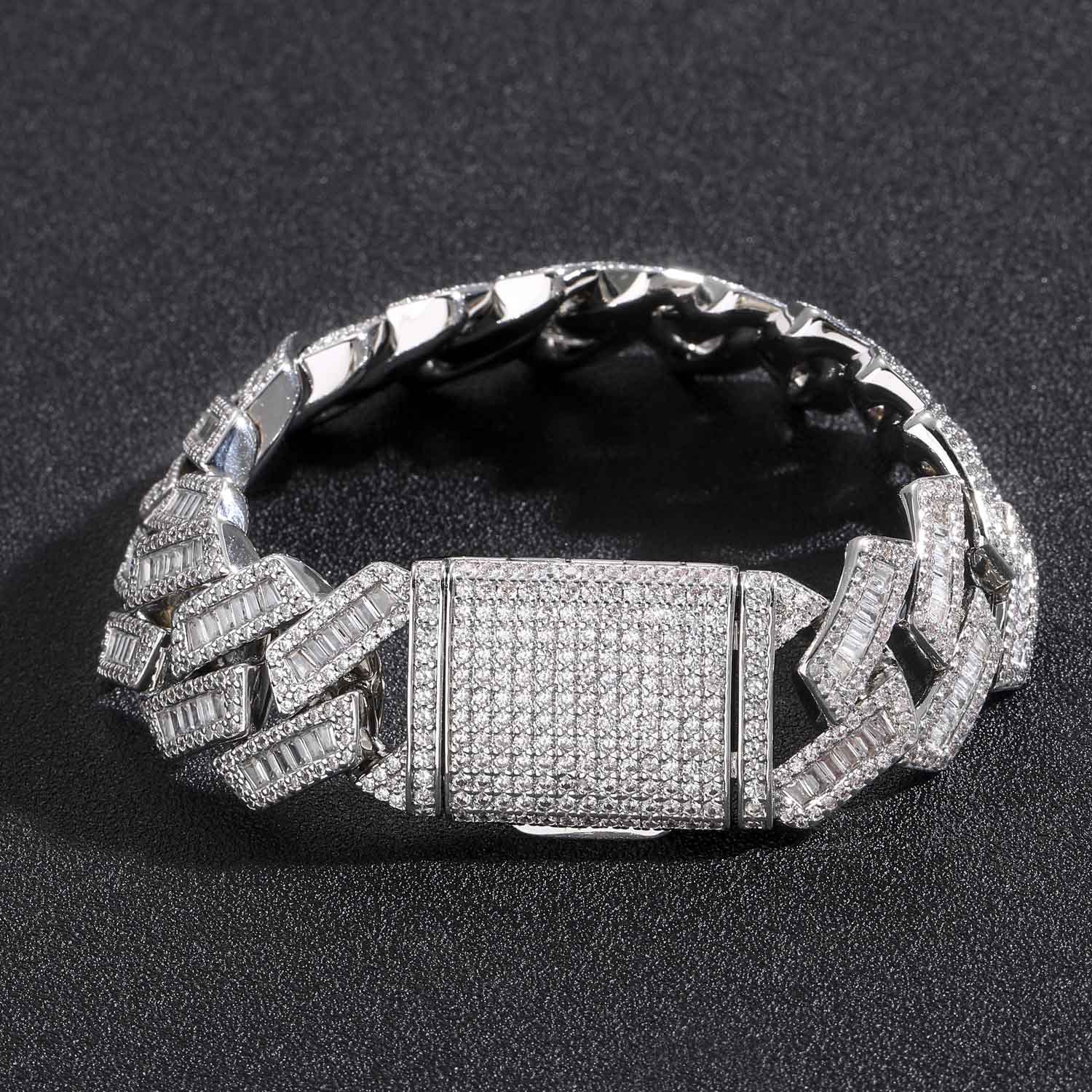 dia necklace designer jewelry iced out sier Necklace Full Iced Out Hiphop Chain Pass The Dia Test chains for men cuban k moissanite chain
