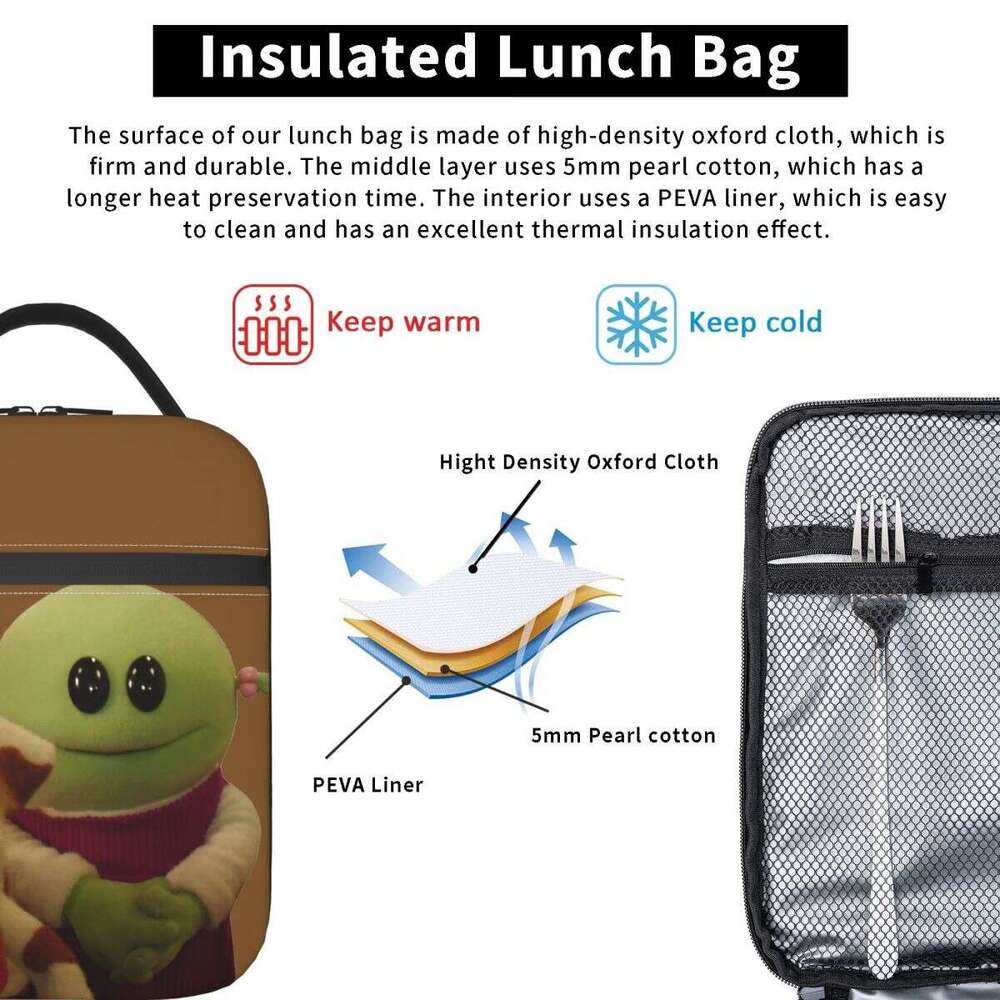 Nanalan Mona And Russer Insulated Bags Thermal Meal Container Leakproof Tote Lunch Box Food Bag Beach Outdoor