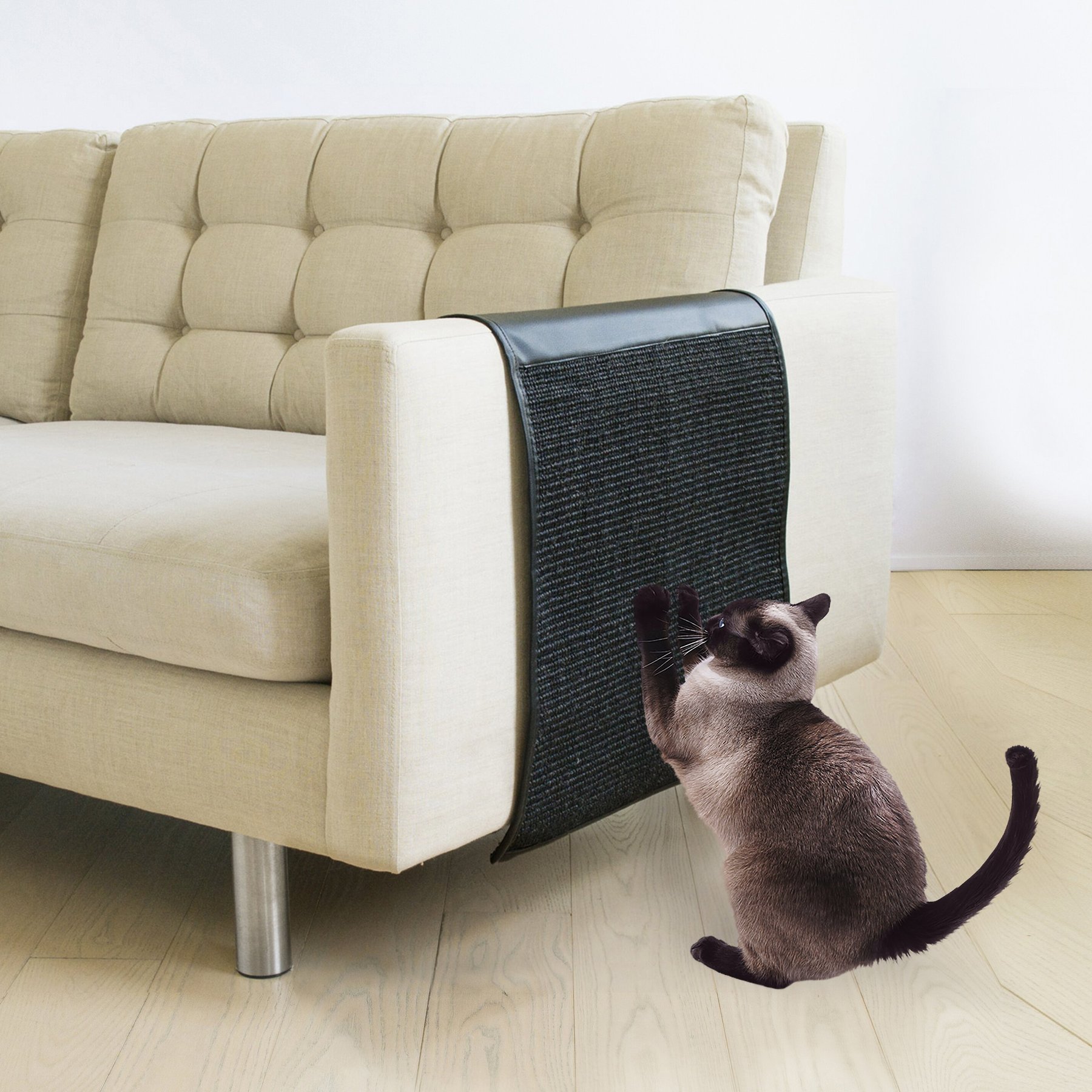 Precious Tails Cat Scratching Sofa Guard Vegan Leather Furniture Protector
